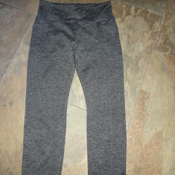 Athleta Metro High Waisted Leggings Herringbone Stretch Pants Womens Medium Gray - Picture 6 of 15